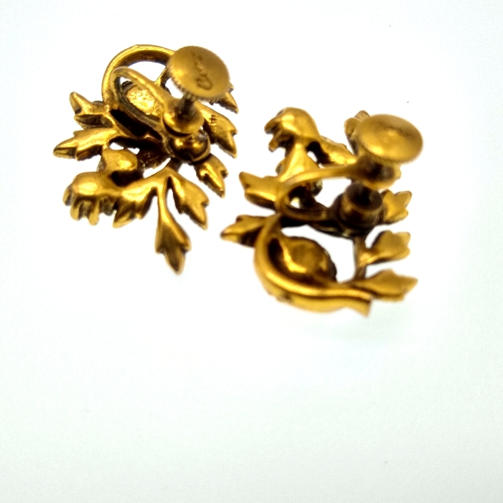 Vintage 1940 antique earrings - Picture 4 of 4